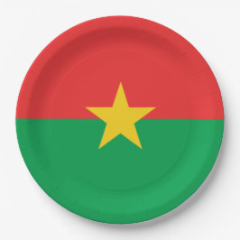 Vlag van Burkina Faso Papieren Bordje
