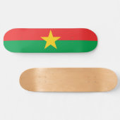 Vlag van Burkina Faso Persoonlijk Skateboard (Horizontaal)