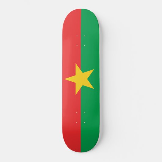 Vlag van Burkina Faso Persoonlijk Skateboard (Voorkant)