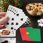 Vlag van Burkina Faso Pokerkaarten (Insitu)