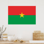 Vlag van Burkina Faso Poster (Keuken)