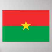 Vlag van Burkina Faso Poster (Voorkant)