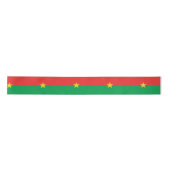 Vlag van Burkina Faso Satijnen Lint (Voorkant)