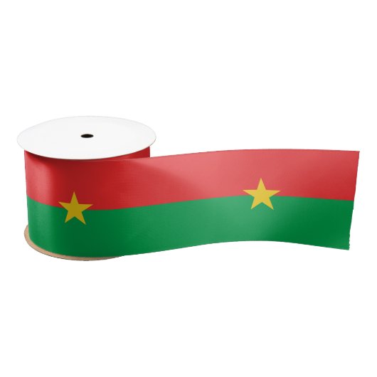 Vlag van Burkina Faso Satijnen Lint (Spoel)
