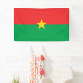 Vlag van Burkina Faso Spandoek (Insitu)