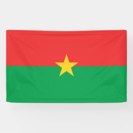 Vlag van Burkina Faso Spandoek