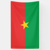 Vlag van Burkina Faso Spandoek (Verticaal)