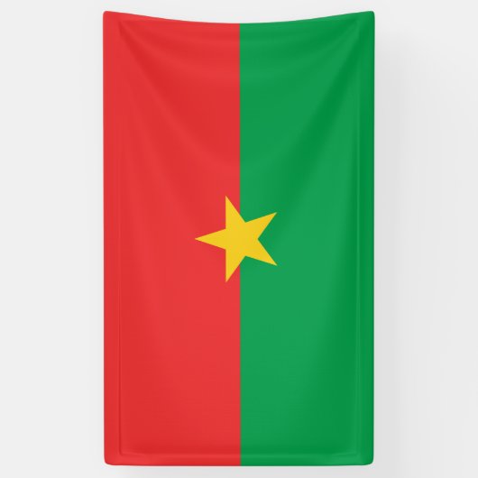 Vlag van Burkina Faso Spandoek (Verticaal)