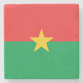 Vlag van Burkina Faso Stenen Onderzetter