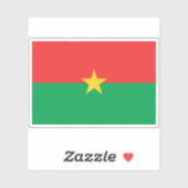 Vlag van Burkina Faso Sticker (Vel)