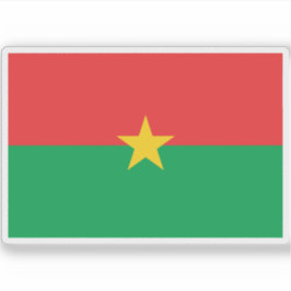 Vlag van Burkina Faso Sticker