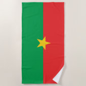 Vlag van Burkina Faso Strandlaken (Voorkant)
