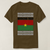 Vlag van Burkina Faso T-shirt (Design voorkant)