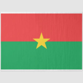 Vlag van Burkina Faso Tissuepapier