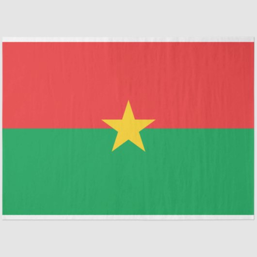 Vlag van Burkina Faso Tissuepapier (Voorkant)