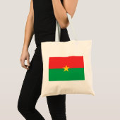 Vlag van Burkina Faso Tote Bag (Voorkant (product))