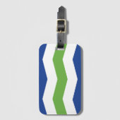 Vlag van Burlington, Vermont Bagagelabel (Voorkant (verticaal))