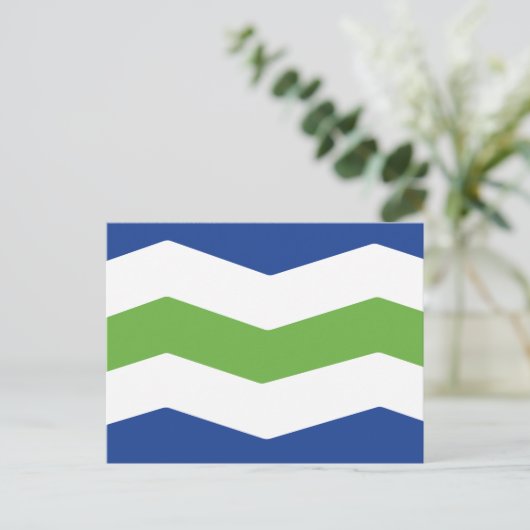 Vlag van Burlington, Vermont Briefkaart (Staand voorkant)