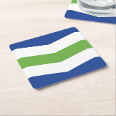 Vlag van Burlington, Vermont Kartonnen Onderzetters (Schuin)