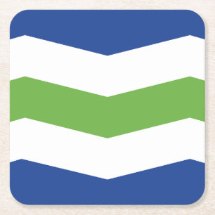 Vlag van Burlington, Vermont Kartonnen Onderzetters