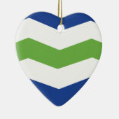Vlag van Burlington, Vermont Keramisch Ornament (Rechts)