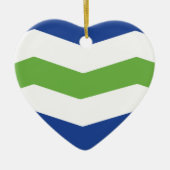 Vlag van Burlington, Vermont Keramisch Ornament (Voorkant)