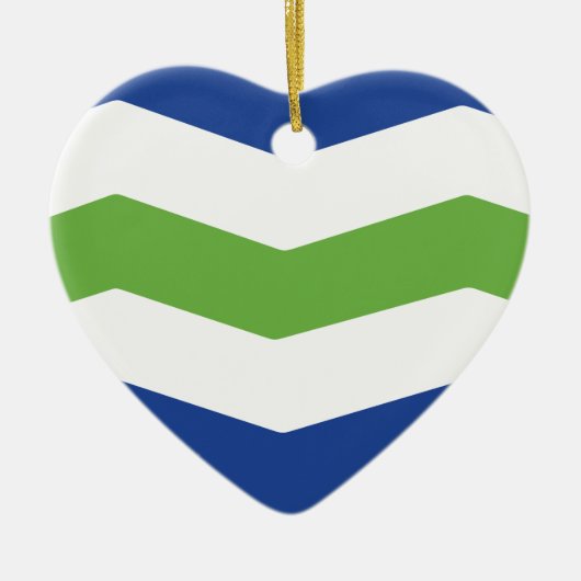 Vlag van Burlington, Vermont Keramisch Ornament (Voorkant)