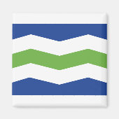 Vlag van Burlington, Vermont Magneet (Voorkant)