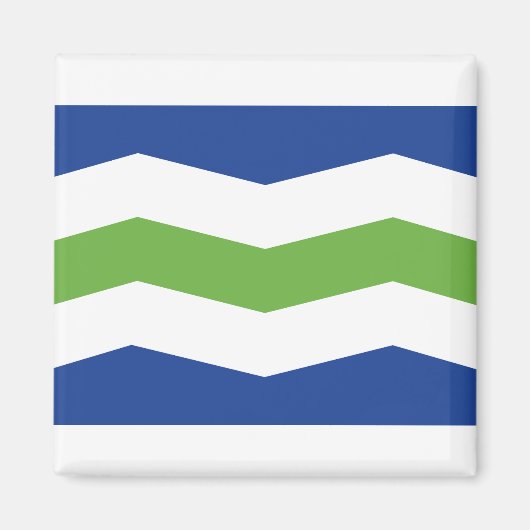 Vlag van Burlington, Vermont Magneet (Voorkant)