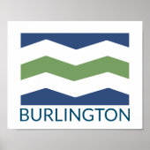 Vlag van Burlington, Vermont Poster (Voorkant)