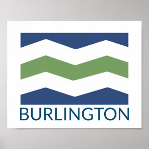 Vlag van Burlington, Vermont Poster