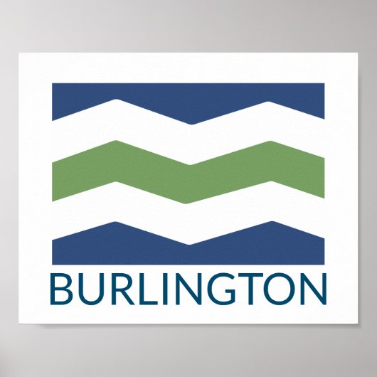 Vlag van Burlington, Vermont Poster (Voorkant)
