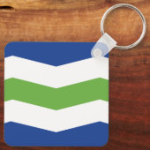 Vlag van Burlington, Vermont Sleutelhanger (Achterkant)