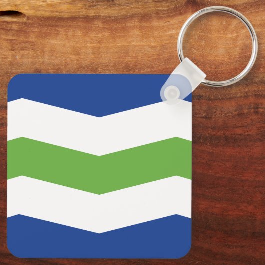 Vlag van Burlington, Vermont Sleutelhanger (Achterkant)