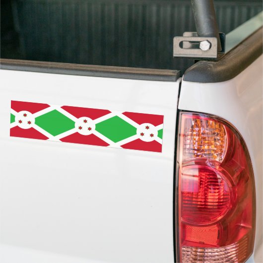 Vlag van Burundi Bumpersticker (Op Truck)