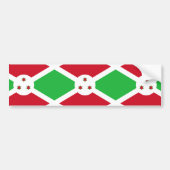Vlag van Burundi Bumpersticker (Voorkant)