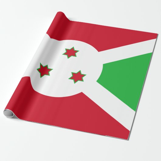 Vlag van Burundi Cadeaupapier (Uitgerold)