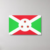 Vlag van Burundi Canvas Afdruk (Voorkant)