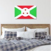 Vlag van Burundi Canvas Afdruk (Insitu (Slaapkamer))