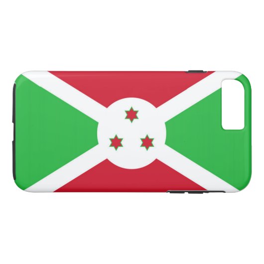 Vlag van Burundi Case-Mate iPhone Case (Achterkant (Horizontaal))