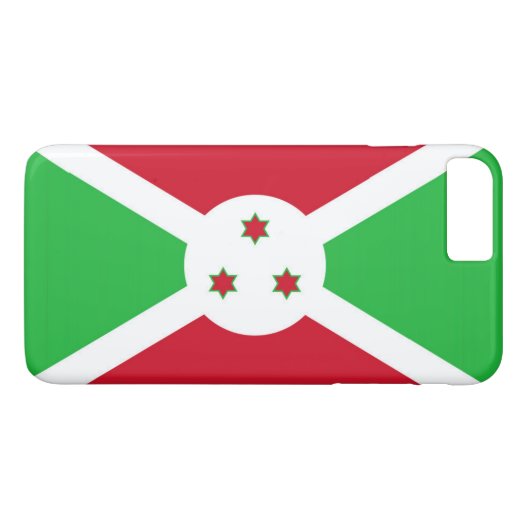 Vlag van Burundi Case-Mate iPhone Case (Achterkant (Horizontaal))