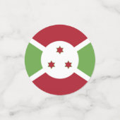 Vlag van Burundi Confetti (Kleine voorkant)