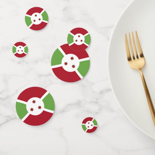 Vlag van Burundi Confetti (Groep)