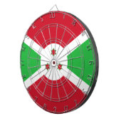 Vlag van Burundi Dartbord (Voorkant Rechts)