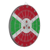 Vlag van Burundi Dartbord (Voorkant Links)