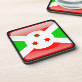 Vlag van Burundi Drankjes Onderzetter (Linkerzijde)