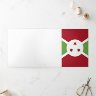 Vlag van Burundi Drieluik Kaart