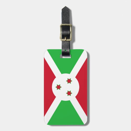 Vlag van Burundi Easy ID Personal Bagagelabel (Voorkant verticaal)