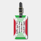 Vlag van Burundi Easy ID Personal Bagagelabel (Voorkant verticaal)