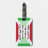Vlag van Burundi Easy ID Personal Bagagelabel (Achterkant verticaal)